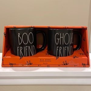 ⚡️NEW Rae Dunn BOO FRIEND & GHOUL FRIEND Halloween Mug Set